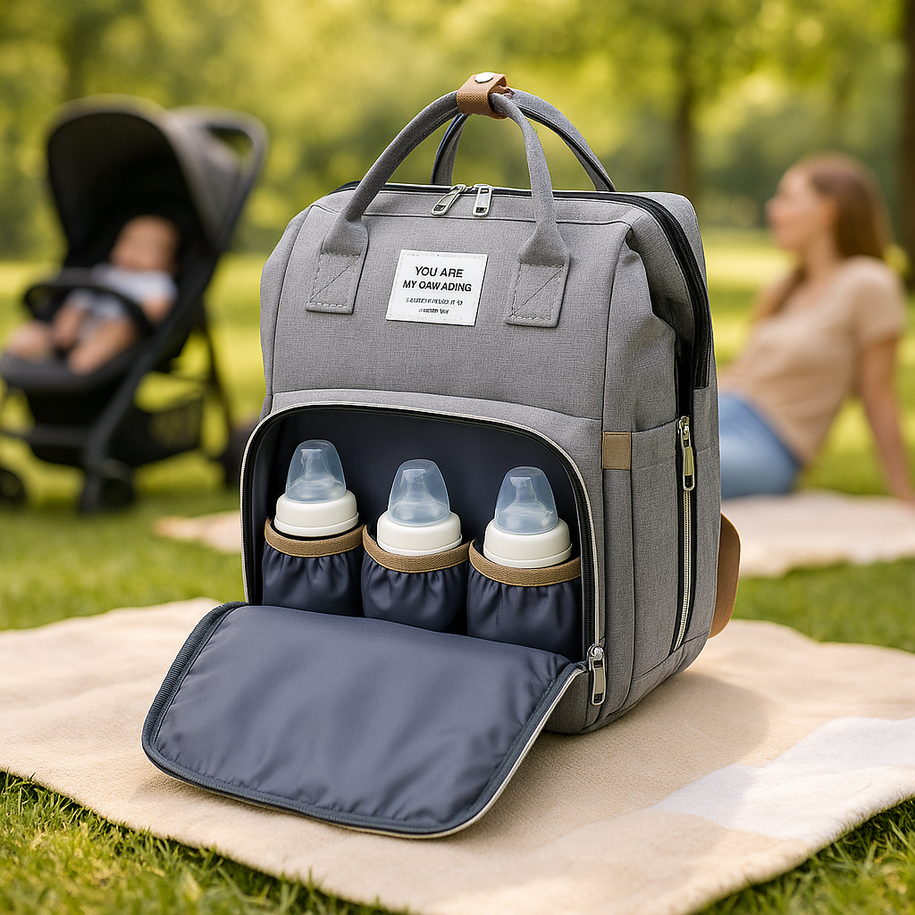 MOCHILA PAÑALERA 3 EN 1