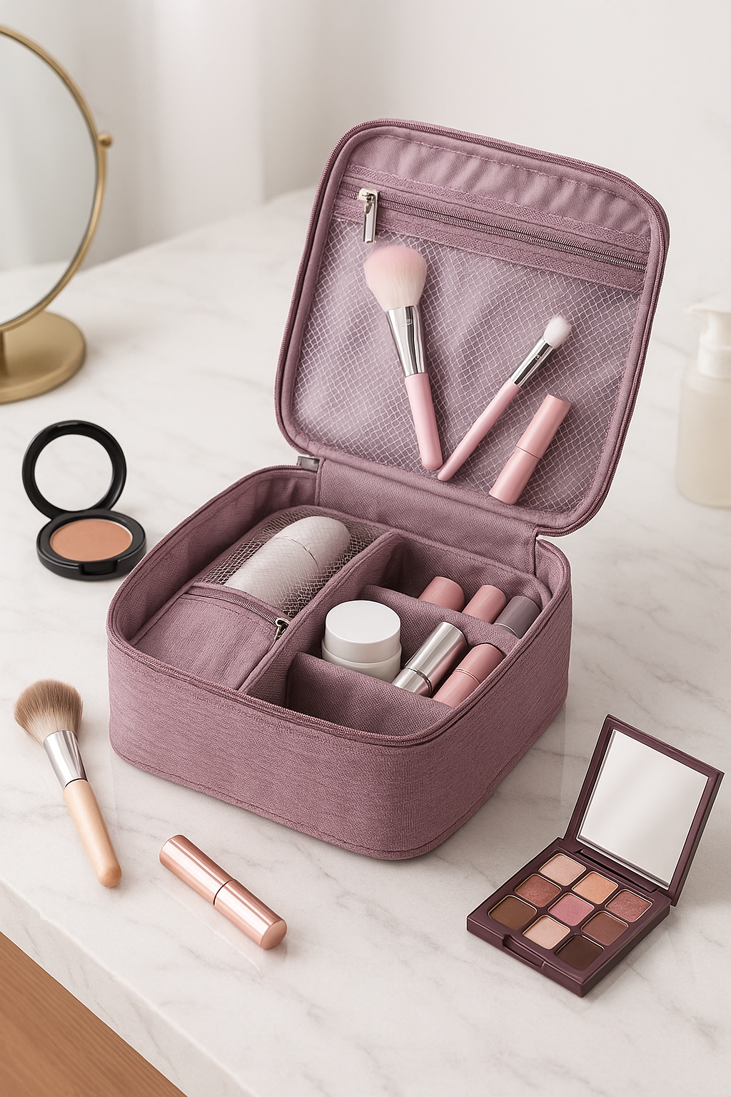 Cosmetiquera Organizado Maquillaje Viaje