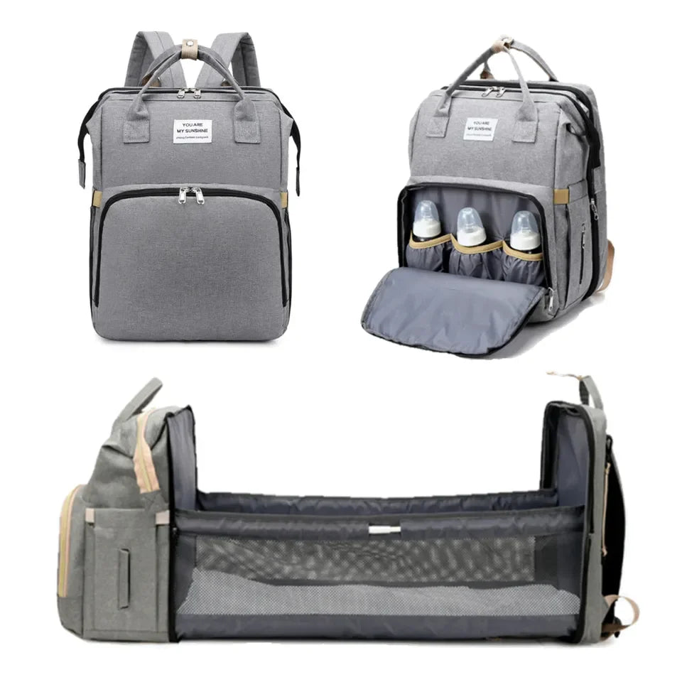 MOCHILA PAÑALERA 3 EN 1